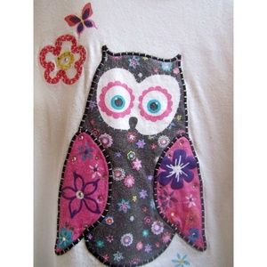 The Childrens Place Ivory Owl Long-sleeved Tee 7 8